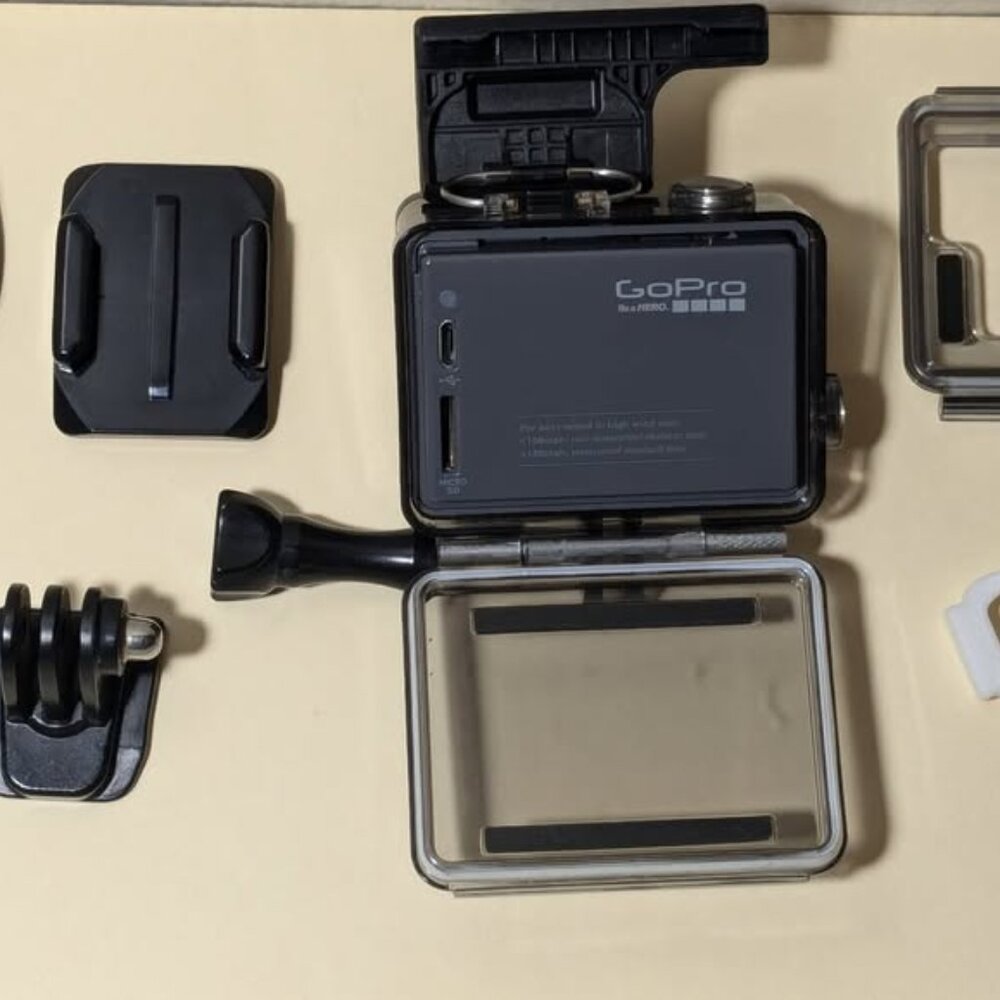 GoPro HERO + Action Cam 1080p 60fps Wi-Fi Waterproof Camera Bundle Original Box - Picture 7 of 9